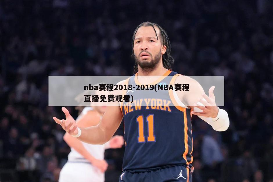 nba赛程2018-2019(NBA赛程直播免费观看)