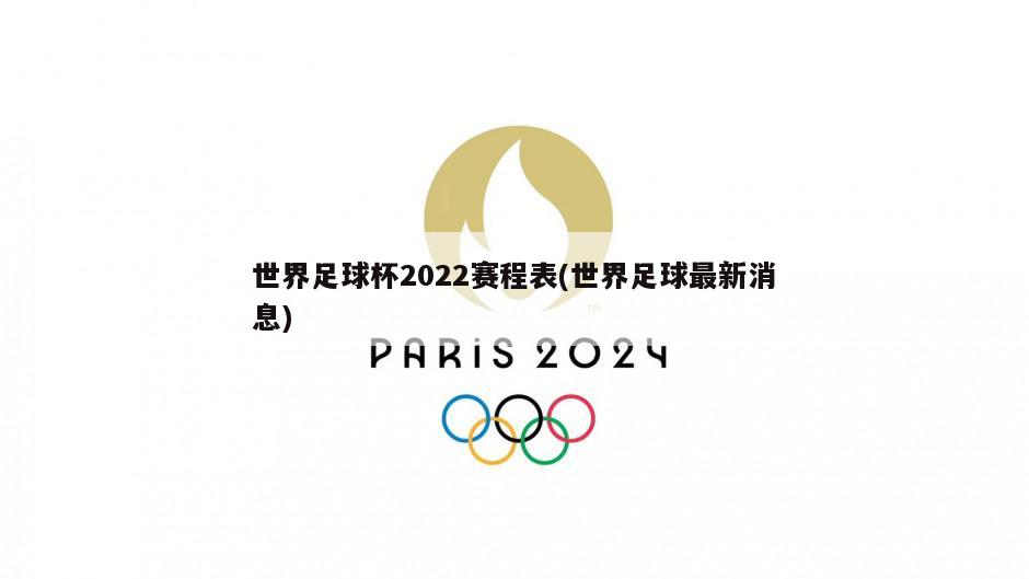 世界足球杯2022赛程表(世界足球最新消息)